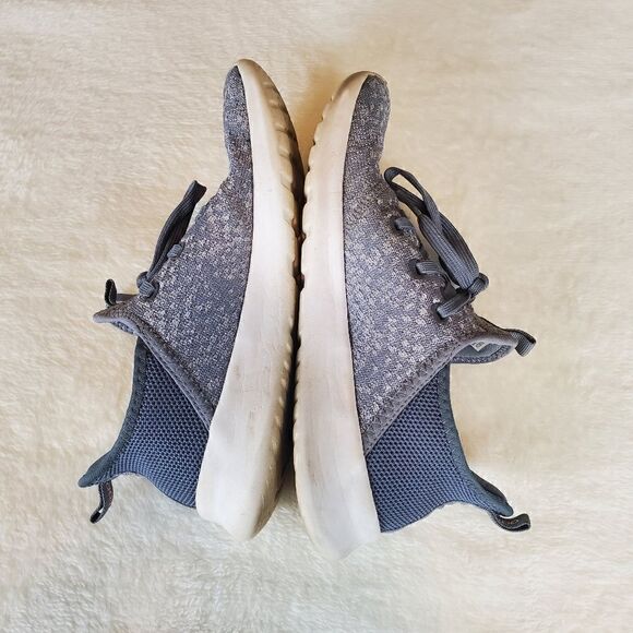 Adidas Cloudfoam Gray Athletic Shoes Size 8 - Picture 6 of 10